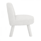 Abica - Armchair - Bouclé Fabric - White