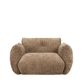 Bocca - Armchair - Fabric with Button-Tufted Backrest - Bronze