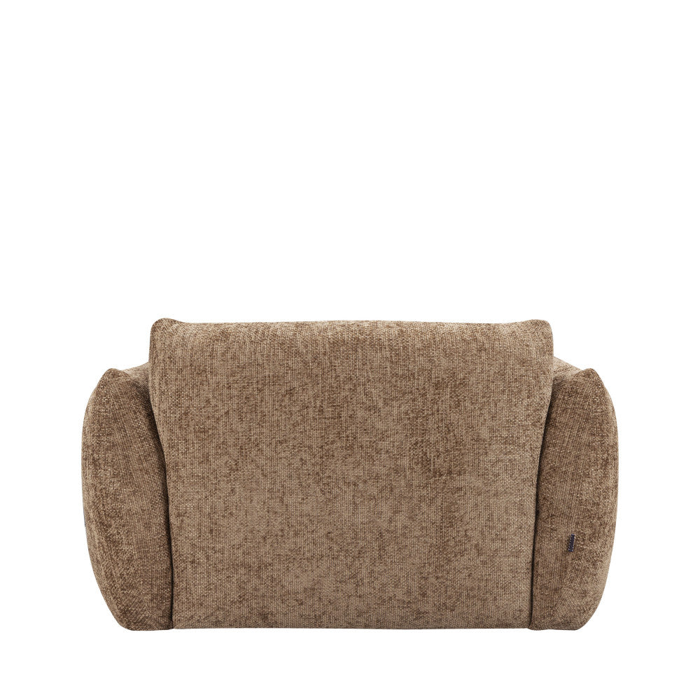 Bocca - Armchair - Fabric with Button-Tufted Backrest - Bronze