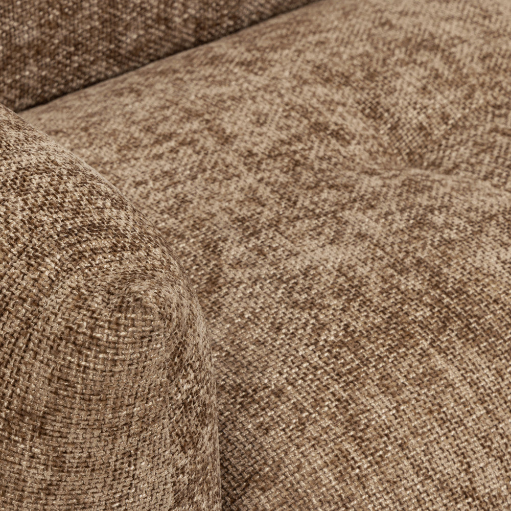Bocca - Armchair - Fabric with Button-Tufted Backrest - Bronze