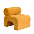 Mour - Fauteuil - Tissu Doux - Jaune Moutarde