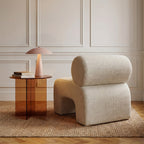 Mour - Sillón - Tela suave - Beige jaspeado