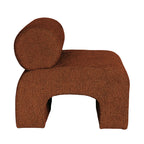 Mour - Armchair - Soft Fabric - Mottled Rust
