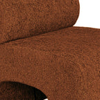 Mour - Armchair - Soft Fabric - Mottled Rust