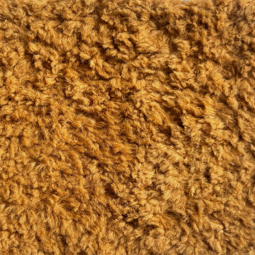 Mour - Fauteuil - Tissu Doux - Jaune Moutarde