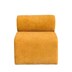 Mour - Fauteuil - Tissu Doux - Jaune Moutarde