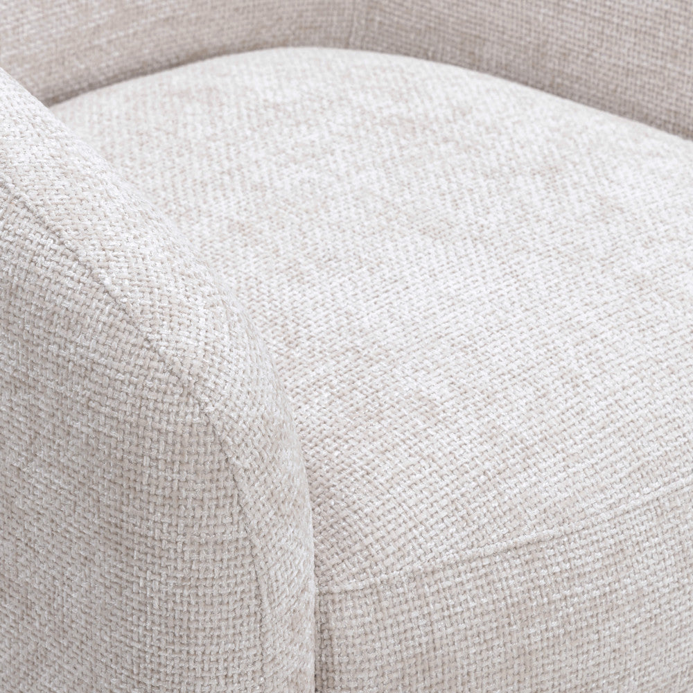 Topaz - Armchair - Fabric - Ecru