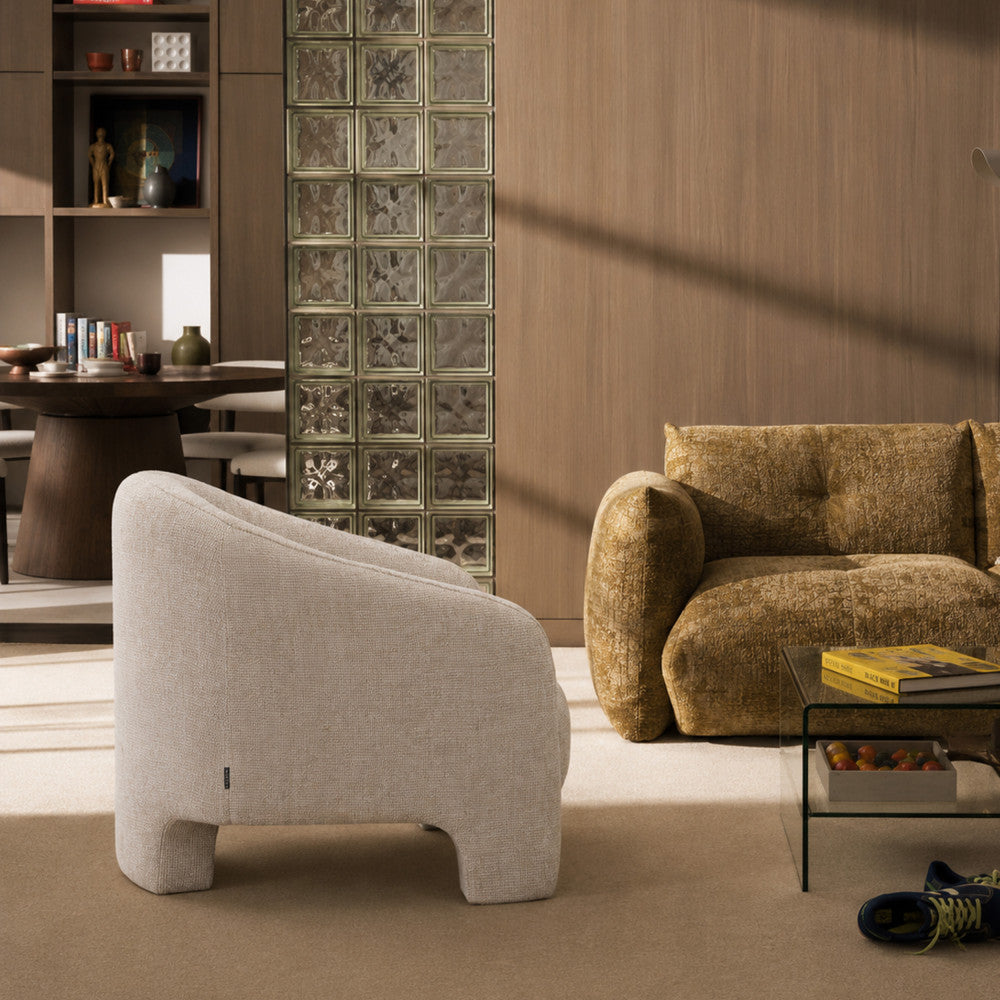 Topaz - Armchair - Fabric - Ecru