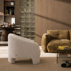 Topaz - Armchair - Fabric - Ecru