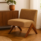Vinto - Sillón - Tela - Marrón jaspeado