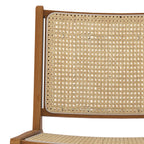 Kilka - Fauteuil En Teck Et Tressage Cannage En Rotin