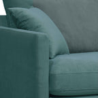 Villabon - Sillón XL - Terciopelo Patas en Horquilla Negras - Verde Eucalipto