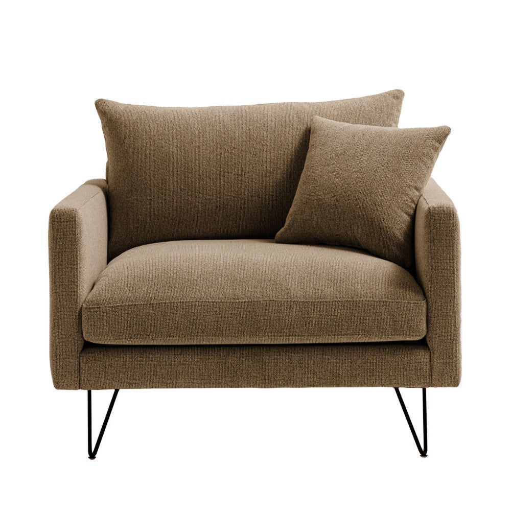 Villabon - XL Armchair - Fabric - Flecked Caramel