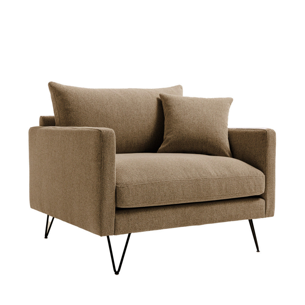 Villabon - XL Armchair - Fabric - Flecked Caramel