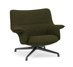Sillón Doze Lounge Chair Low Back Swivel Base De Muuto, Tejido Hearth 009 Downfield, Patas Black