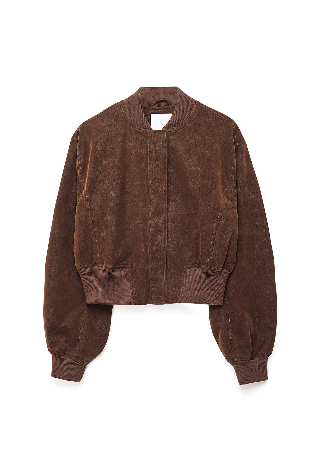 Veste Faux Suede Bomber - Marron