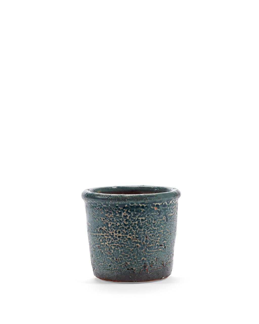 Glazed Shades - Pot De Fleurs - XS - Terre Cuite - Bleu