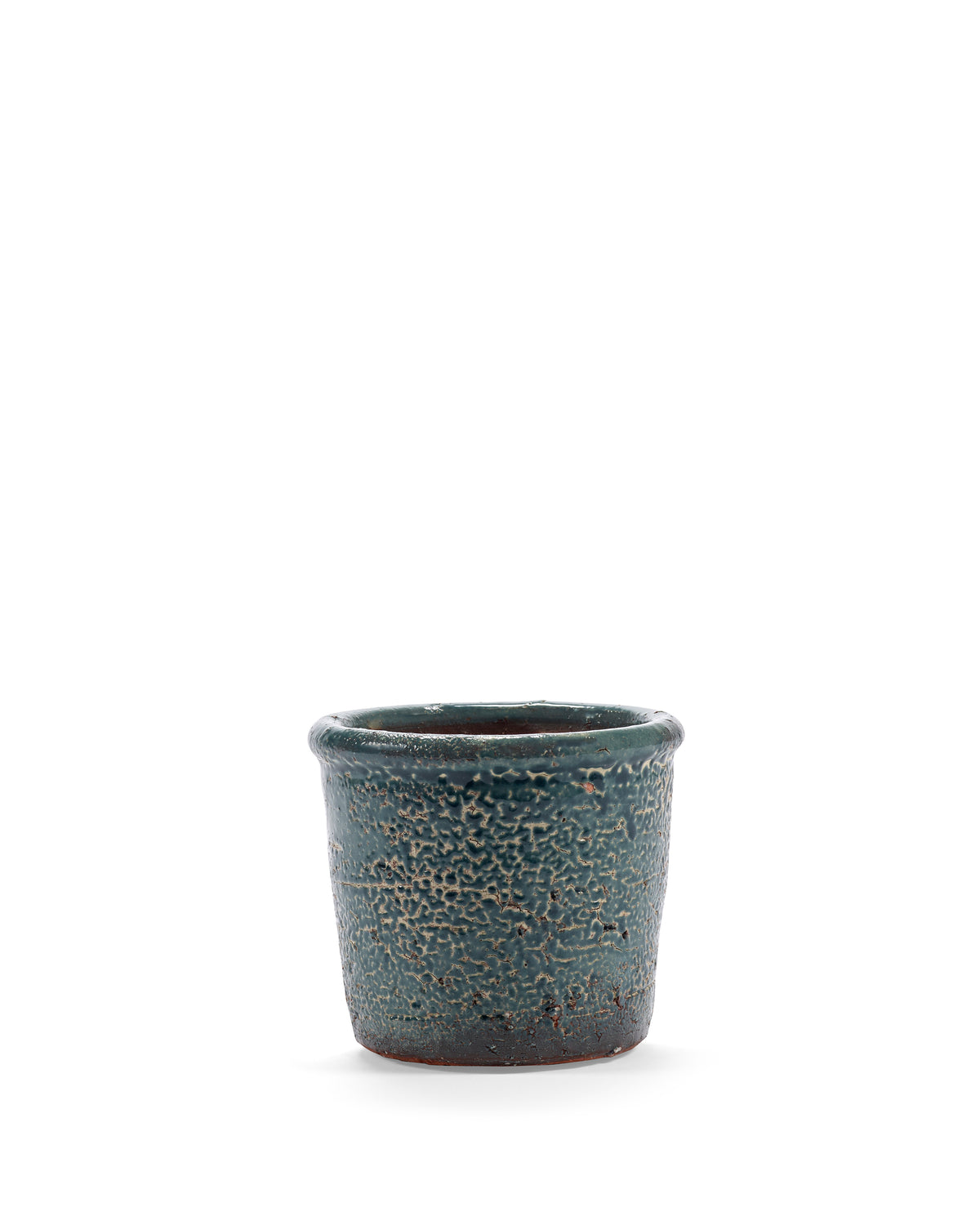 Glazed Shades - Pot De Fleurs - XS - Terre Cuite - Bleu