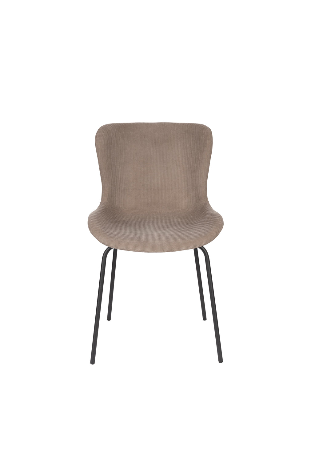 Junzo Rib - Chaise De Salle À Manger - Tissu - Gris