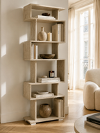 Blok Bookcase - Travertine