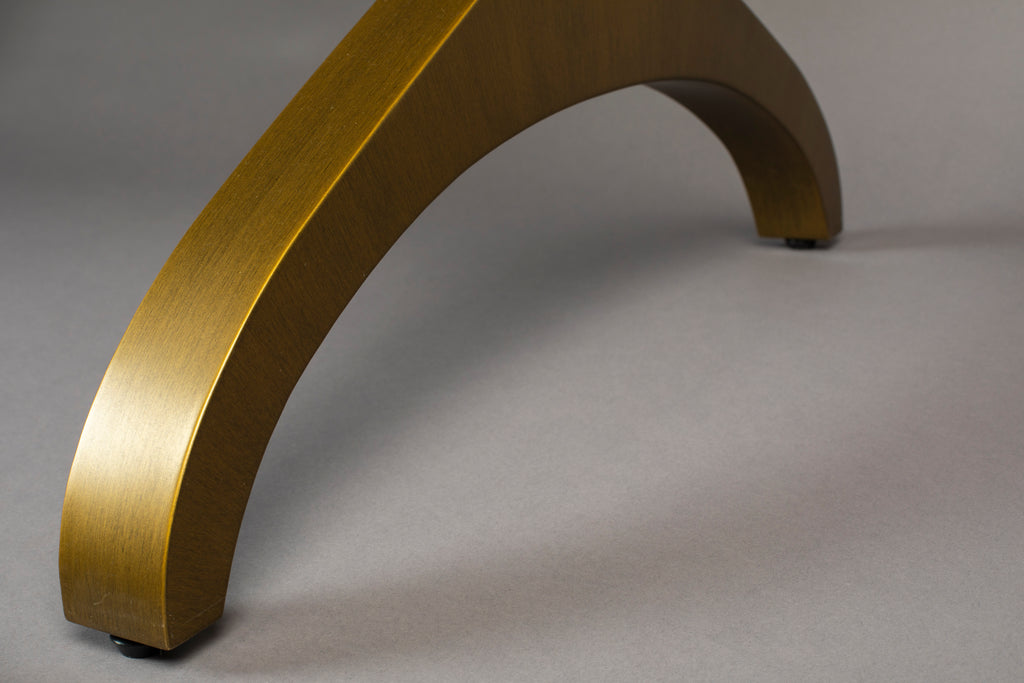 Sansa - Dining Room Table - Glass - Gold