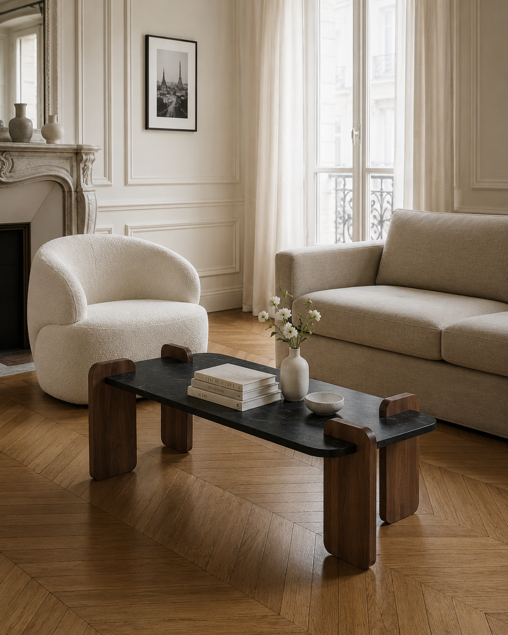 Sillón con Orejas Venedik - Blanco