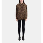 The Kooples - Camisa Exterior de Lana - Marrón y Negro - Mujer