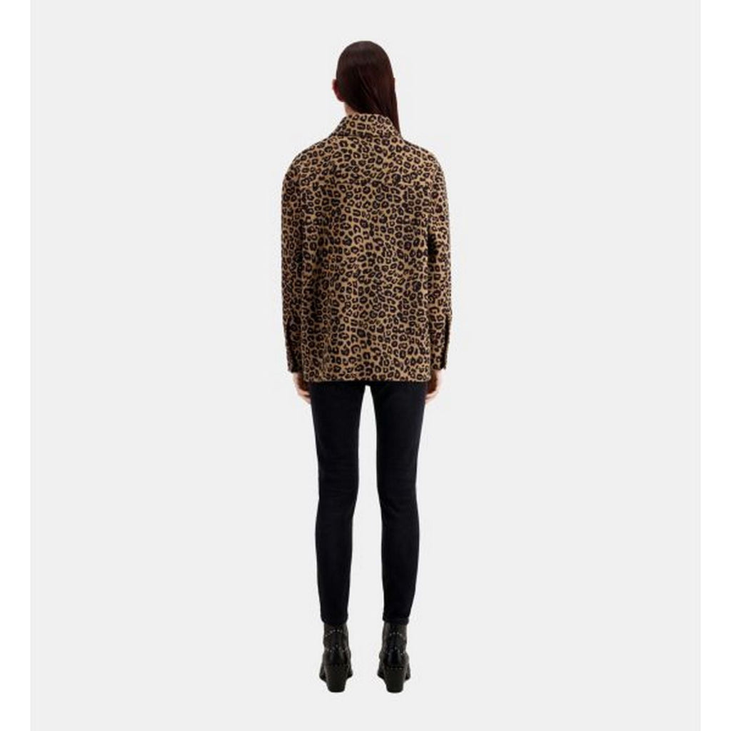 The Kooples - Camisa Exterior de Lana - Marrón y Negro - Mujer