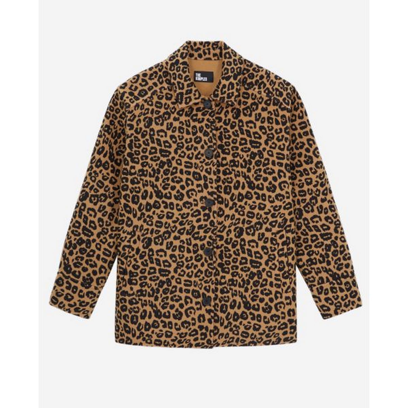 The Kooples - Camisa Exterior de Lana - Marrón y Negro - Mujer