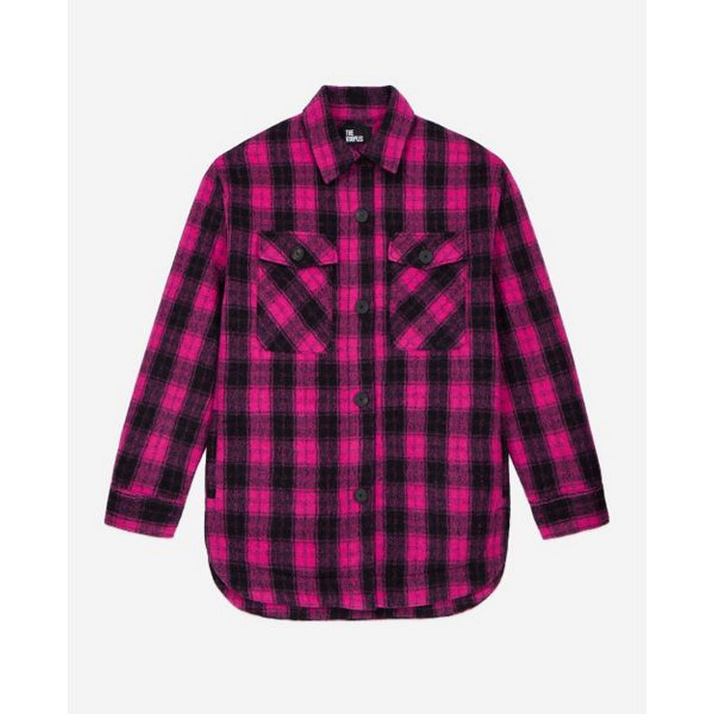 The Kooples - Camisa Exterior de Lana - Rosa - Mujer