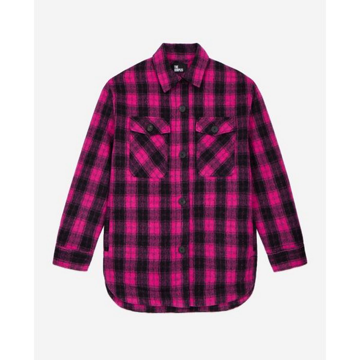 The Kooples - Camisa Exterior de Lana - Rosa - Mujer