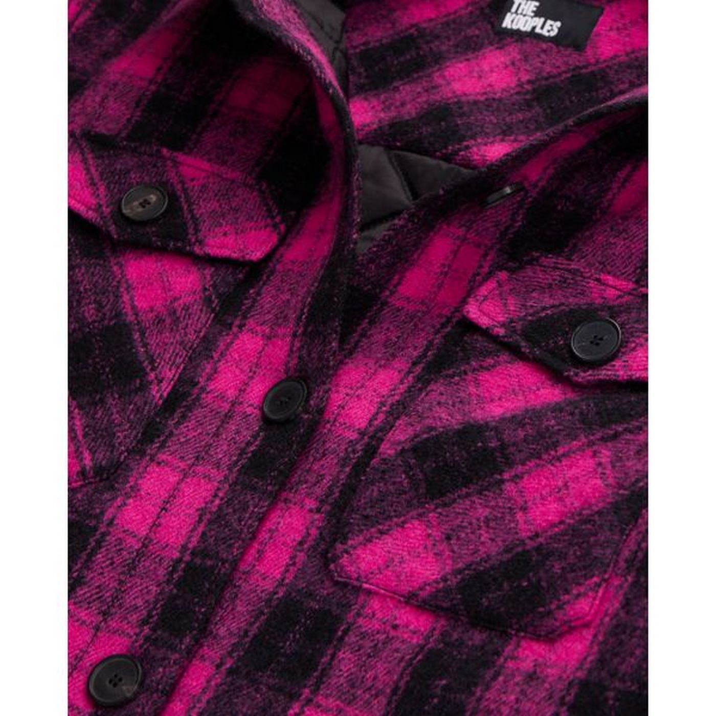The Kooples - Camisa Exterior de Lana - Rosa - Mujer