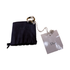 Bague Christian Dior Logo Cuffs Steel - Argent