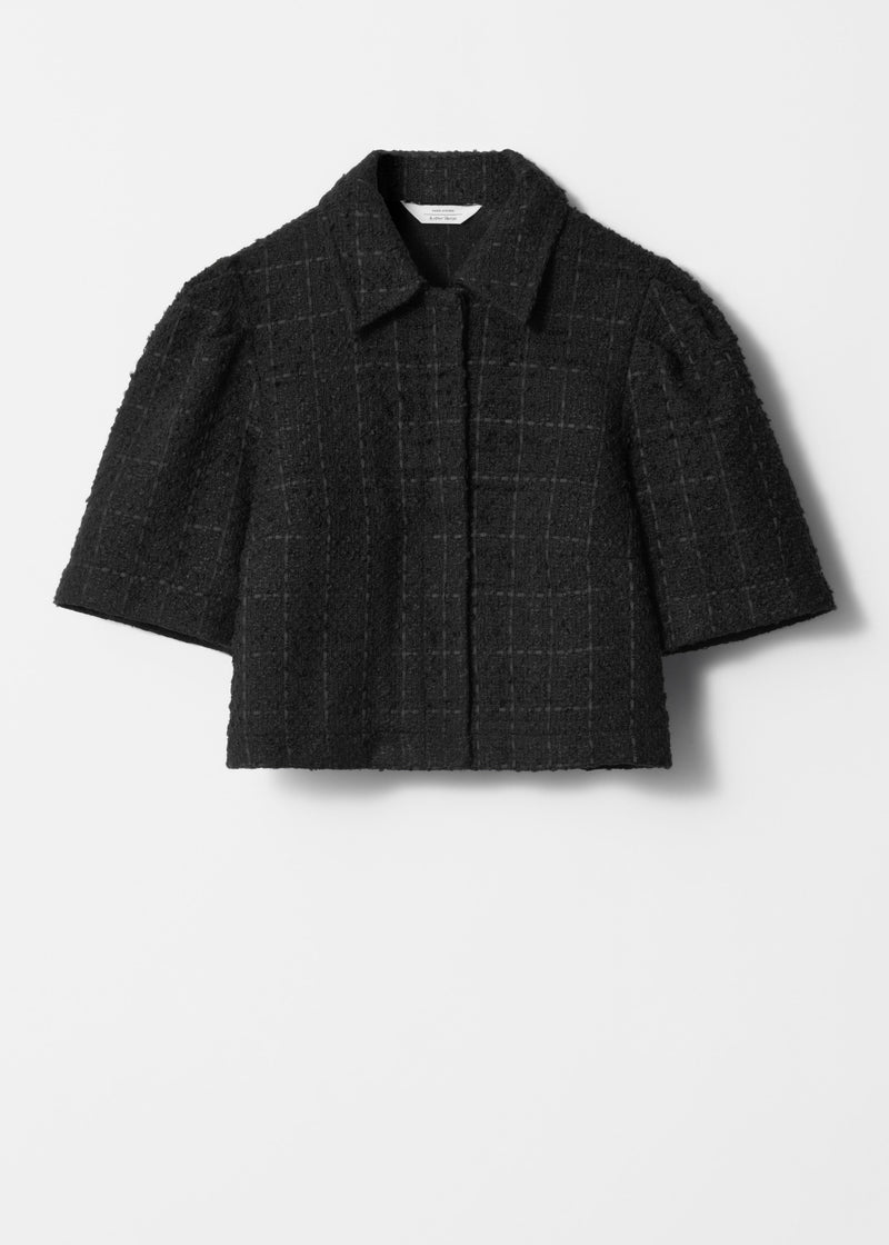 Blouse Pa Brook Tweed Blouse - Black - Women