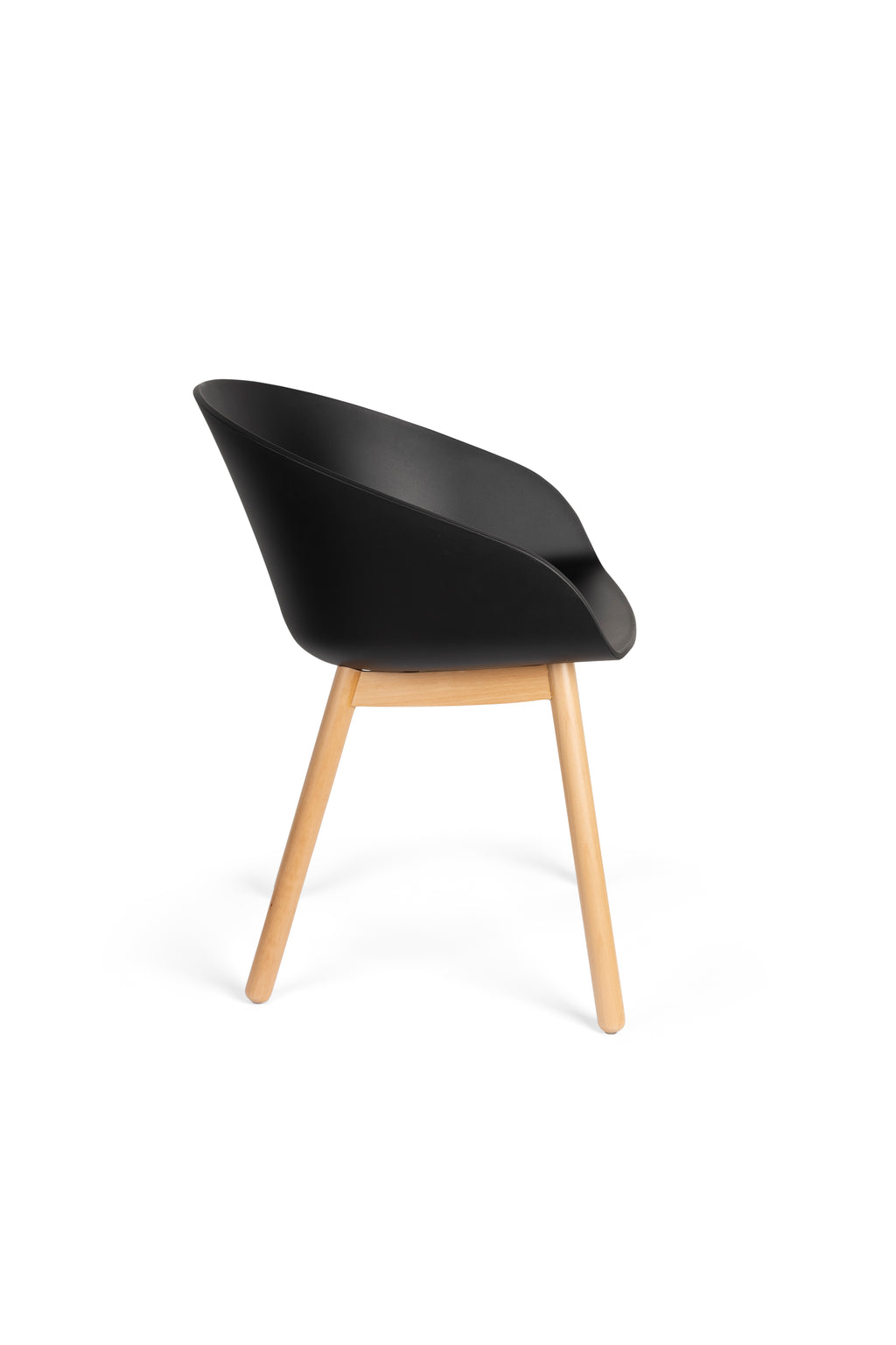 Void - Dining Room Armchair - Polypropylene Plastic - Black Oak
