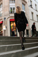 Robe De Savigny - Sequins Noirs