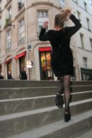 Robe De Savigny - Sequins Noirs