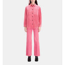 Sobrecamisa de terciopelo - Rosa - Mujer