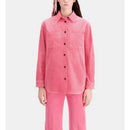 Sobrecamisa de terciopelo - Rosa - Mujer
