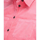 Sobrecamisa de terciopelo - Rosa - Mujer