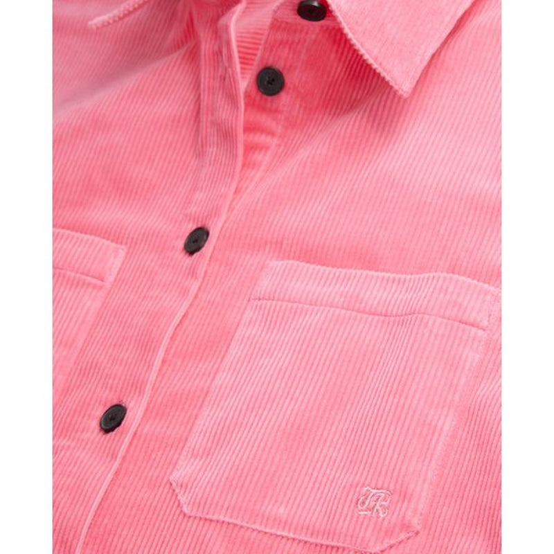 Sobrecamisa de terciopelo - Rosa - Mujer