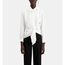 Chemise Manches Longues Nouee Drapee - Femme