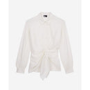 Chemise Manches Longues Nouee Drapee - Femme