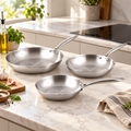 Sauter - Set De 3 Poêles Triply - Acier Inoxydable 430 - Argent