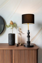 Totem - Table Lamp - Aluminum - Black