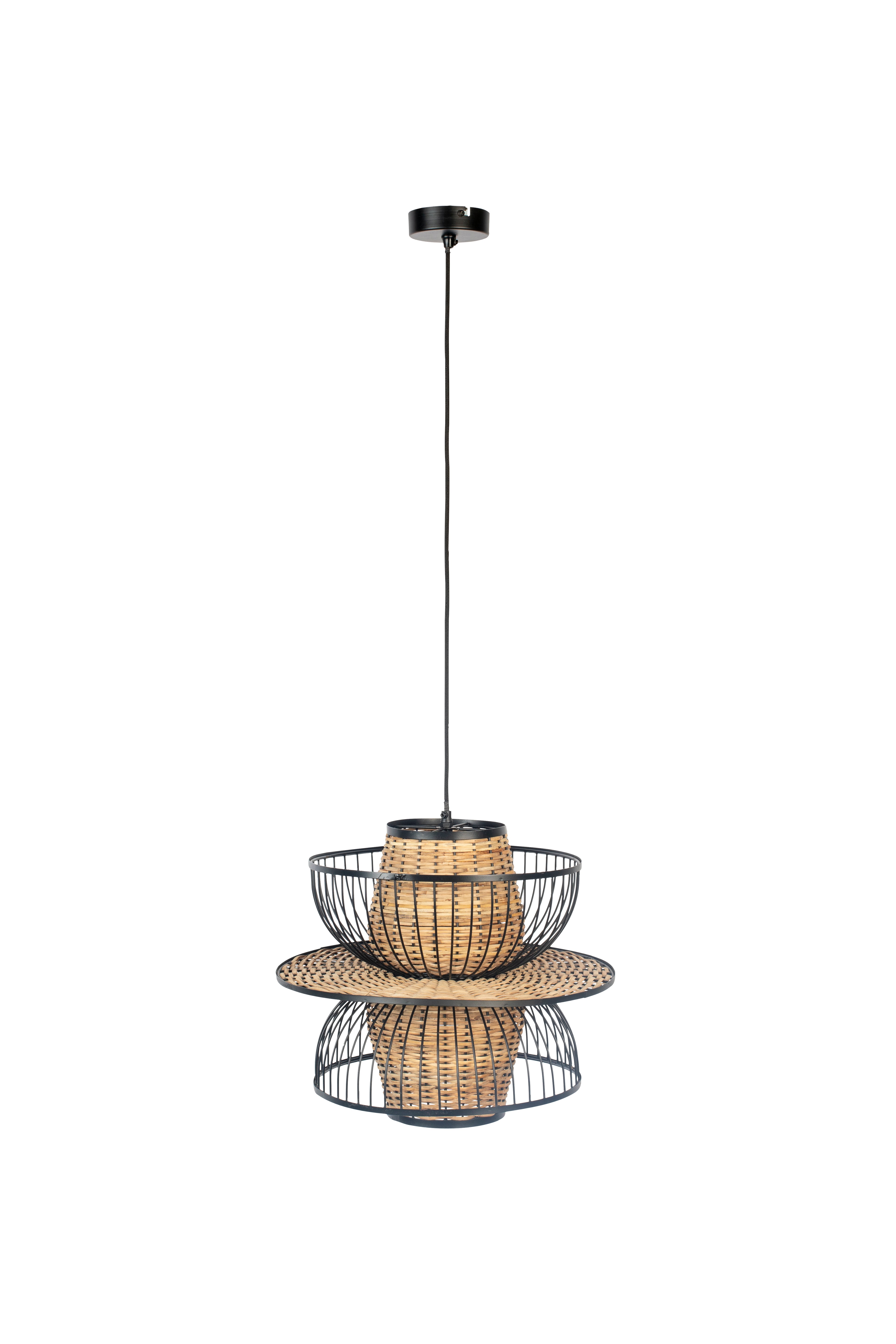 Carmen L - Pendant Lamp - Metal - Black