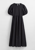Robe Pa Aerona En Lin Noir