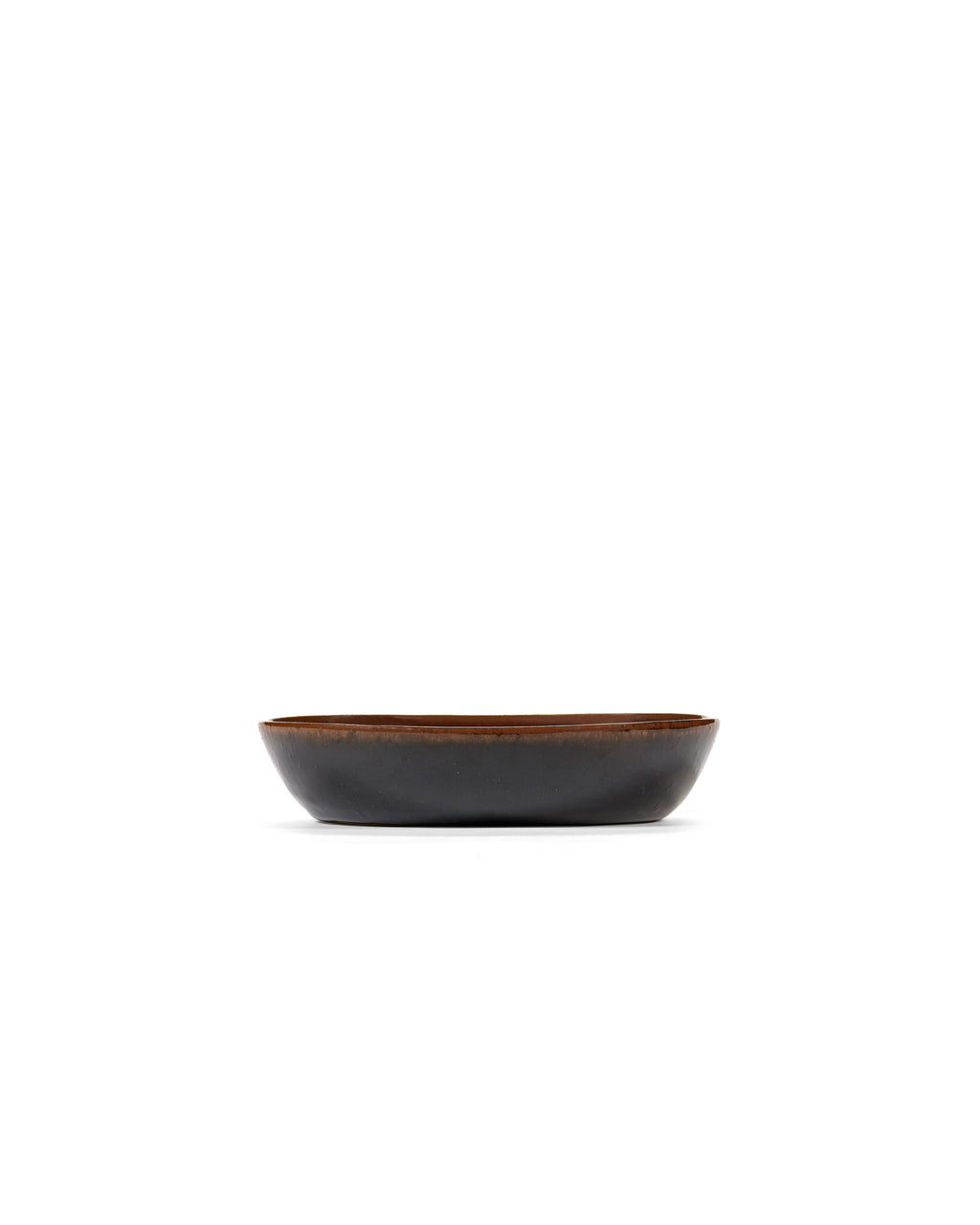Out Of Lines - Lot De 2 Assiettes Creuses - S - Grès - Noir Brun