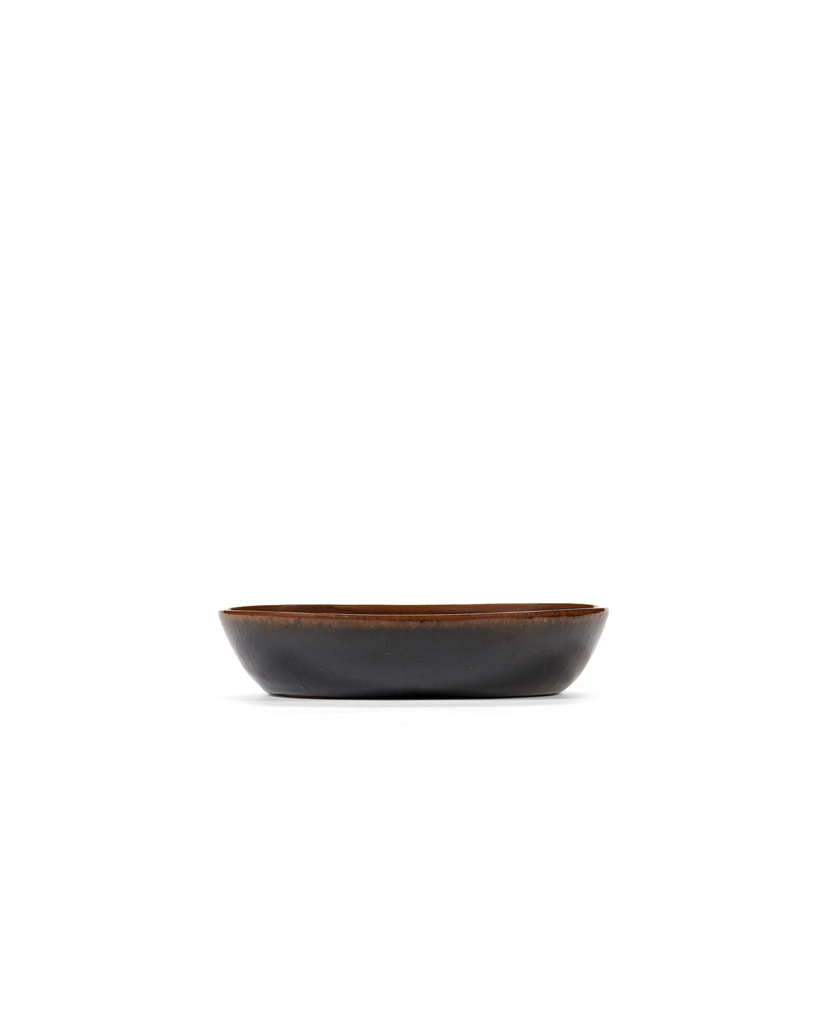 Out Of Lines - Lot De 2 Assiettes Creuses - S - Grès - Noir Brun