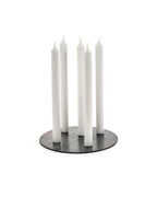 Candelabra - Bougeoir - Acier Bleui - Noir